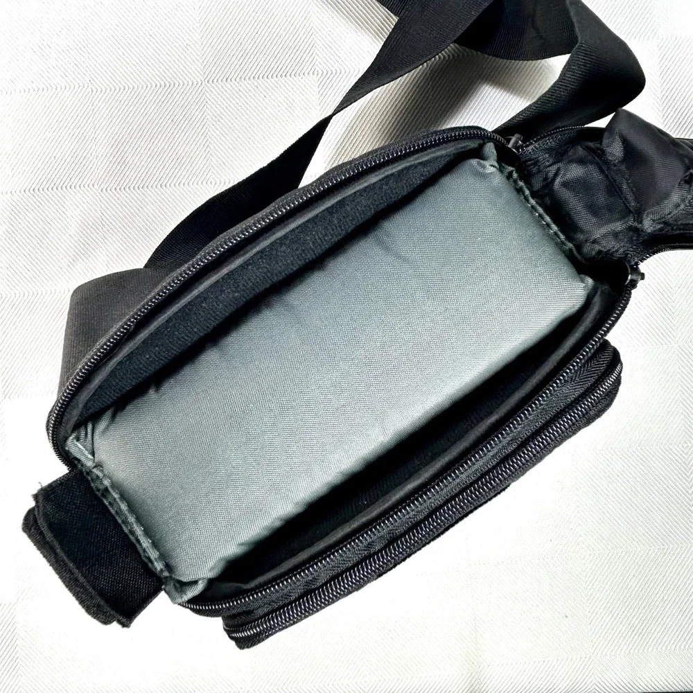 Case Logic Black Padded Camera Carrying Case Fanny Pack Adjustable Compartments